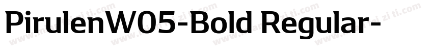 PirulenW05-Bold Regular字体转换